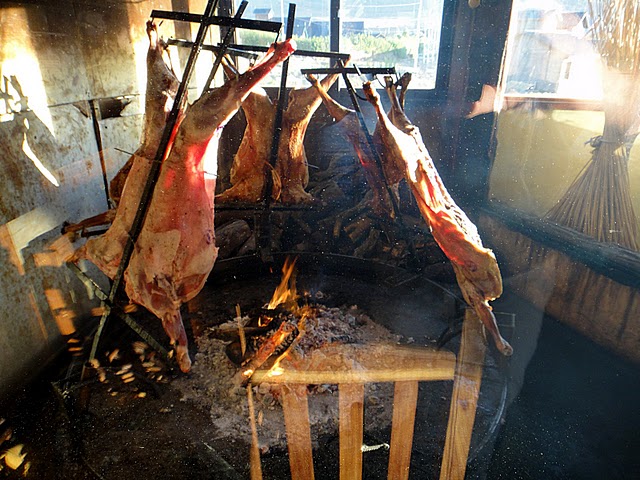 asado, agneau grillé, Patagonie