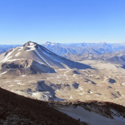Cerro Azul et volcan Quizapú depuis le Descabezado