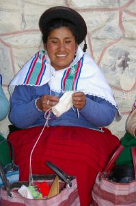 protrait femme aimara, coopérative Surandino, Chinchera, Puno