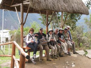 Pause sur le chemin de l'inka